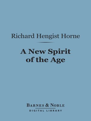 cover image of A New Spirit of the Age